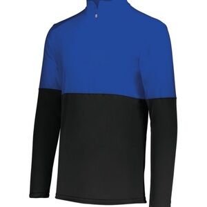 NWOT- Men's Royal/BlackDry Excel 1/4 Zip Pullover.